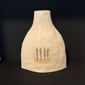 Vintage Rae Dunn Magenta 6” dimpled vase cypress trees Love is a Healing Thing